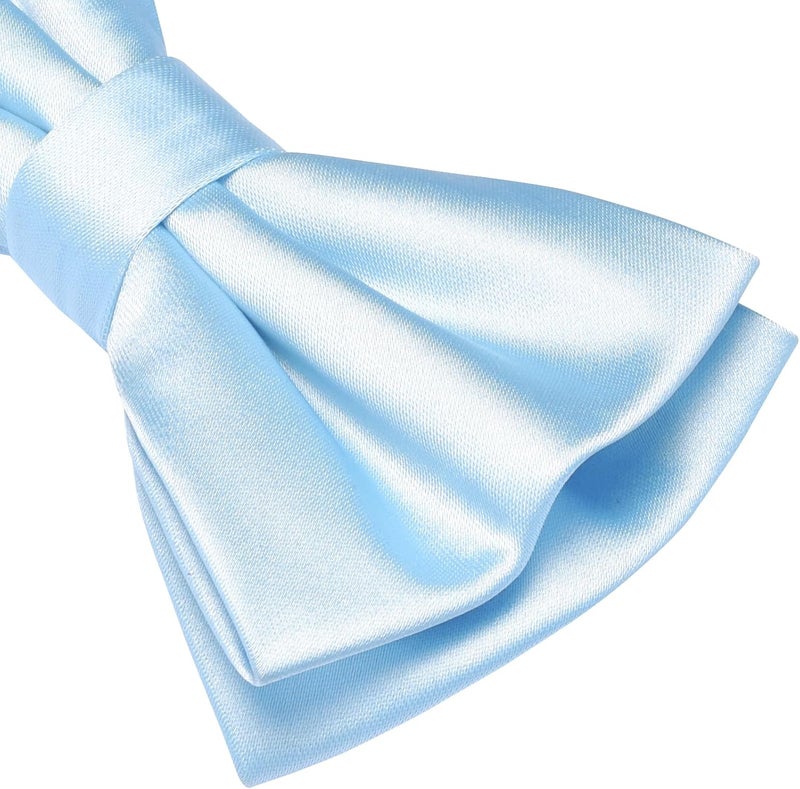 Branduce Solid Color Pre-tied Bow Tie Quality Adjustable Bowtie for Men Party Wedding - Image 3